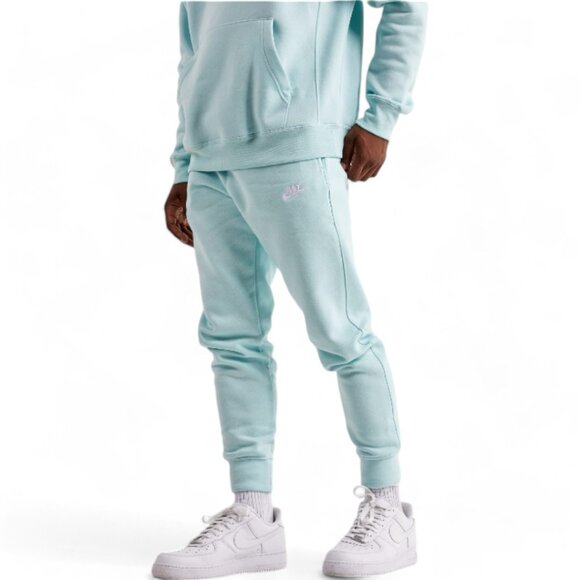 Nike Club Fleece Sweatsuit 2 Pc Matching Set Men's XL Jade Light Blue Tracksuit - Picture 7 of 12